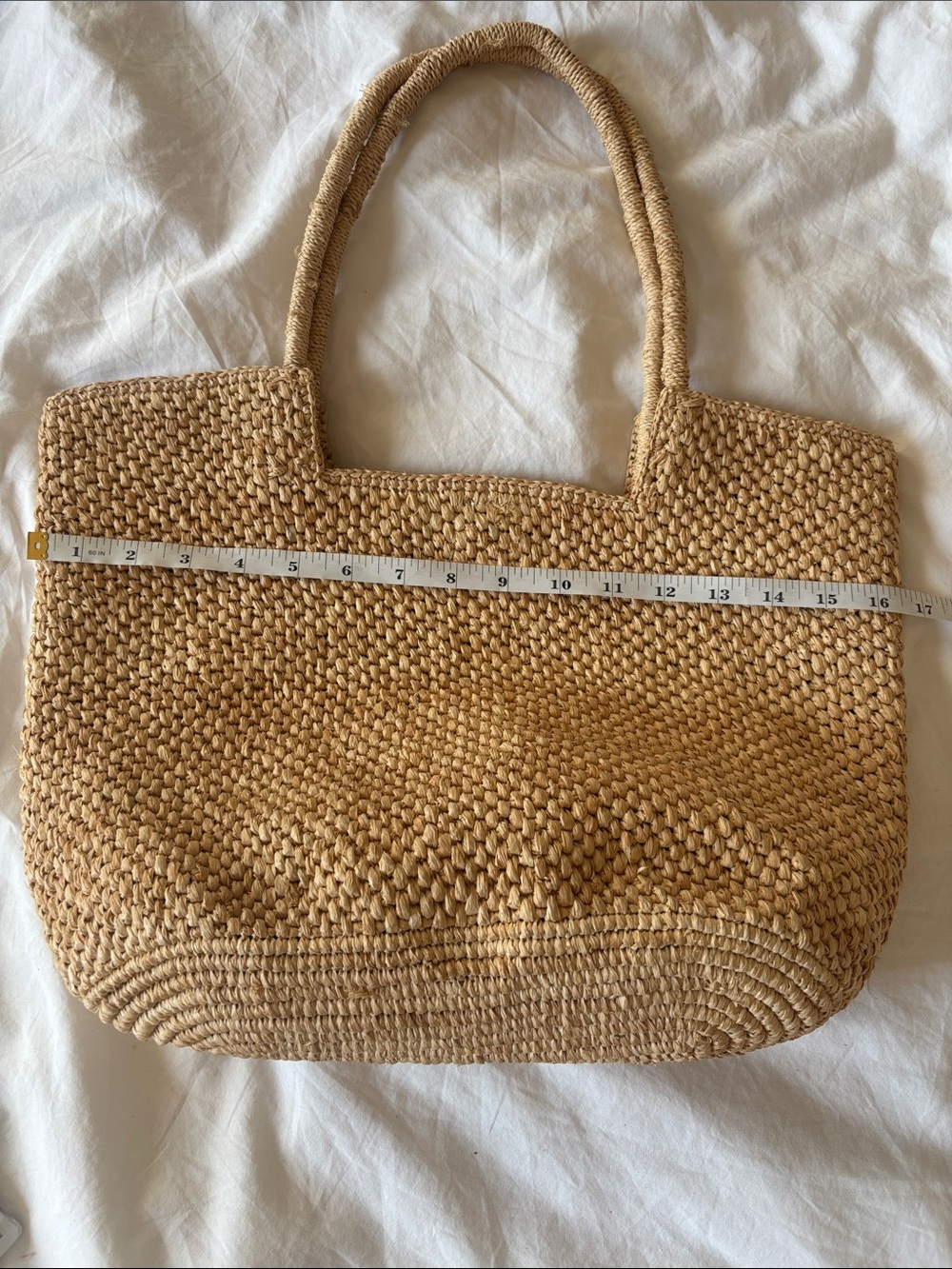 Mar Y Sol Raffia Tote Bag, Natural - Picture 4 of 8